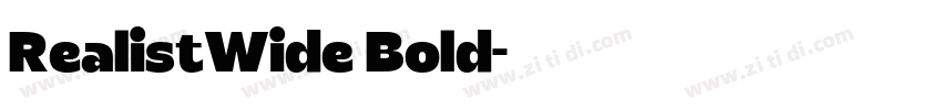 RealistWide Bold字体转换